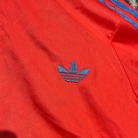 Adidas Scarlet Jacket with Azure Stripes - Picture 3 of 8